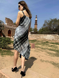 CAROL ANSEL ADAMS INSPIRED PURE SILK SHIBORI PLEATED DRESS