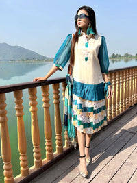 KATHY GORGEOUS KASHMIR PATOLA SILK PATCHWORK DRESS