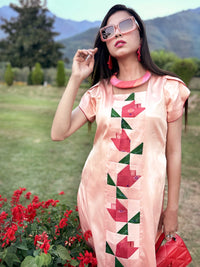 KEIRA GORGEOUS KASHMIR PATOLA SILK PATCHWORK DRESS