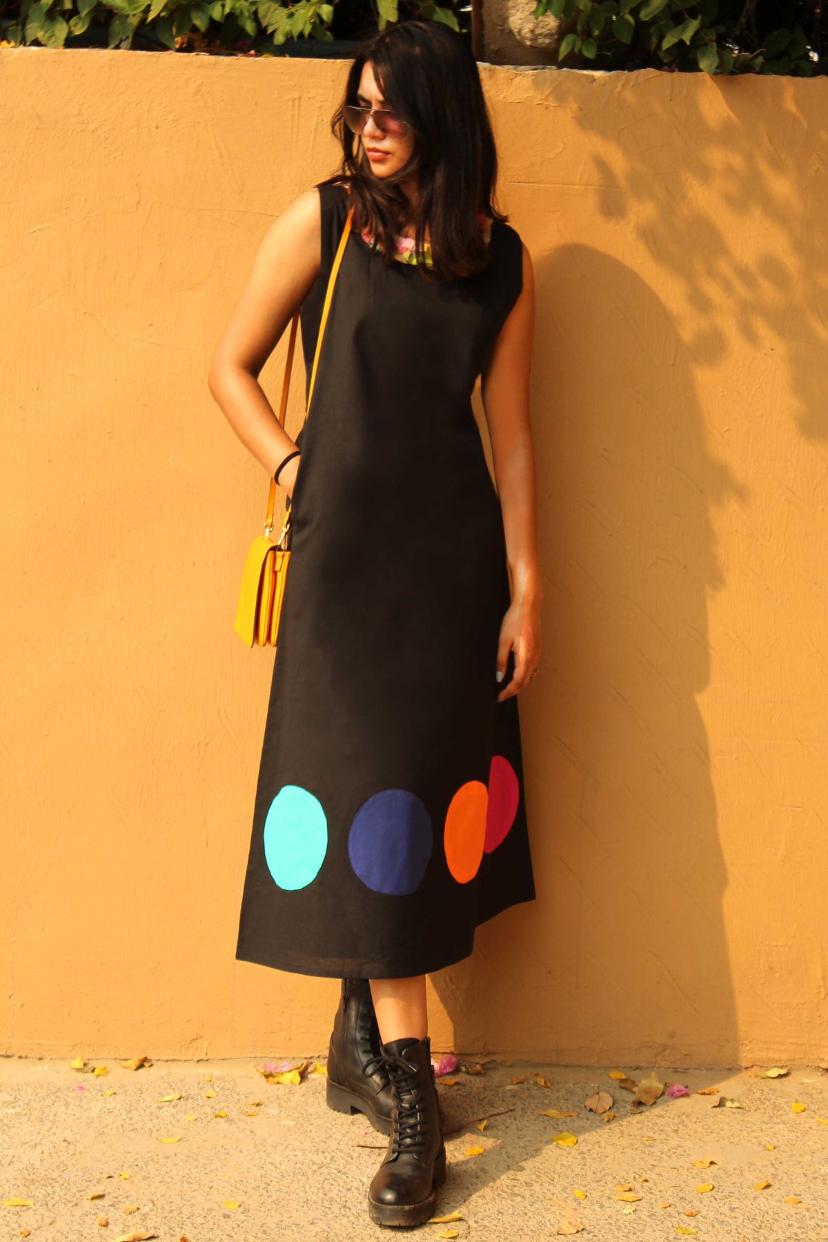 MAGNOLIA MONDRIAN HAND WOVEN COTTON DERBY DRESS